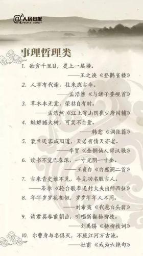 人民日报精选，古诗词中的100个千古名句赏析