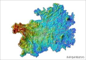 值得收藏的全国各省三维地形图 - 贵州省